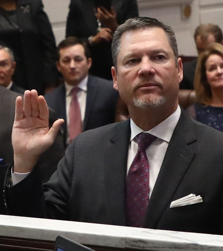 Senator Chuck Hall, R-Perry, was sworn into office in the Senate chamber at the State Capitol on Wednesday afternoon.