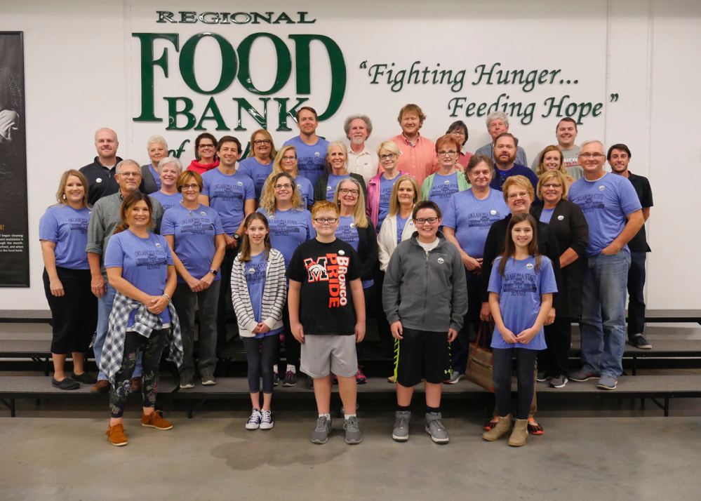 Sen. Darcy Jech, R- Kingfisher, and his wife, Vicky, joined others from the State Senate staff at a volunteer event at the Regional Food Bank in Oklahoma City on Monday, November 14th.
