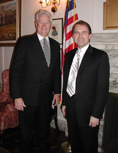 Senator Billy Mickle and Senator Jonathon Nichols, co-authors of SB 1428