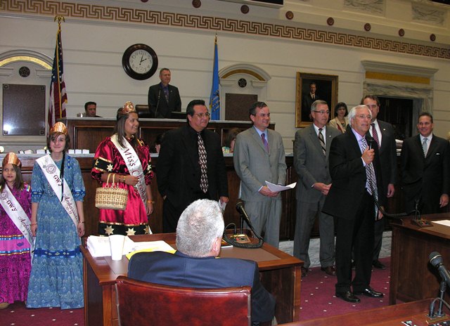 Cherokee Chief Baker addresses the State Senate